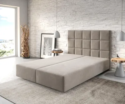 Produktbild von DELIFE Boxspringgestell Dream-Fine 140x200 cm Mikrofaser Beige