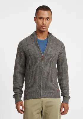 Produktbild von BLEND BHOteros Herren Strickjacke Cardigan Grobstrick mit Stehkragen