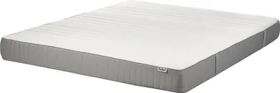 Obrázok produktu pre BELIANI Penový matrac biely a sivý polyester 180 x 200 cm tvrdý snímateľný poťah so zipsom