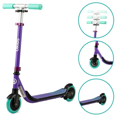 Produktbild von MoMi QKids BRO-Scooter in Lila für Kinder ab 3 Jahren – Höhenverstellbar, ABEC-7 Lager, stabil