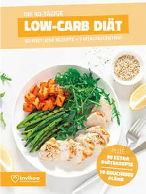 Produktbild von Low Carb Diät - Ernährungsplan zum Abnehmen für 30 Tage
