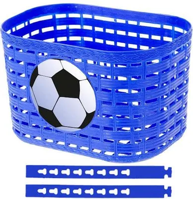 Image de Panier vélo enfant en plastique bleu