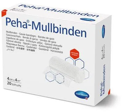 Produktbild von 10x Peha-Mullbinde 15cmx4m | Packung (20 Stück)