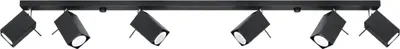 Produktbild von Deckenleuchte MERIDA 6L schwarz 6xGU10 10W Stahl 16x6x118cm Sollux Lighting