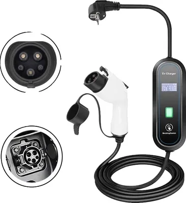 Obrázek produktu pro Přenosná nabíječka pro elektromobily, výstup 3,5 kW, nastavitelný nabíjecí proud, 3,5 kW TYP 1, 3,5 kW TYP 1