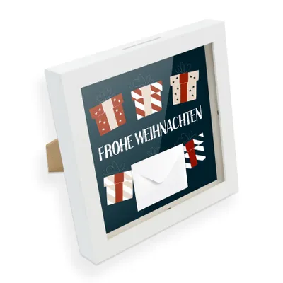 Produktbild von itenga Bilderrahmen Geldgeschenk Frohe Weihnachten Geschenke Motiv 47