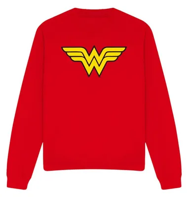 Image de Sweat-shirt Wonder Woman, modèle unie pour hommes et femmes, référence TV41121 (taille XXL), couleur rouge