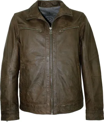 Produktbild von MADDOX - Herren Lederjacke Lammnappa braun antik : 58