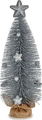 Image de Arbre de Noël avec étoile argentée 13 x 41 x 13 cm
