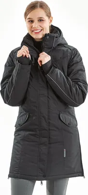 Produktbild von Busse Damen Reitmantel Parka SAFYR schwarz wasserdicht, Busse_17_Groessen:M