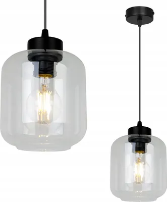 Produktbild von Deckenlampe Hängelampe Kronleuchter Loft modern elegant aus Glas E27