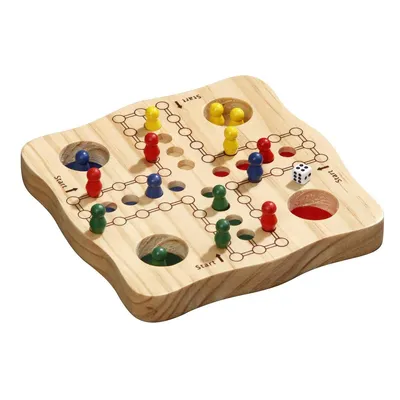 Produktbild von Holz Würfelspiel Reisebrettspiel für 2-4 Spieler ab 6 Jahren