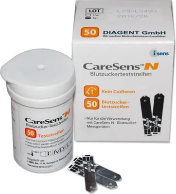 Produktbild von CareSens N glukózové testovací proužky 50 kusů