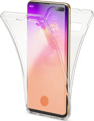 Obrázok produktu pre NALIA 360-stupňový kryt pre Samsung Galaxy S10 Plus, celoplošný silikónový ochranný kryt priehľadný