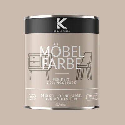 Produktbild von Kenzopaints 750ml Möbelfarbe Möbellack Buntlack Farbraum - Nominal