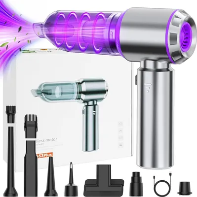 Produktbild von Handstaubsauger, Akku-Handstaubsauger, 16000Pa Kabelloser Handstaubsauger für Auto, 6000mAh Auto-Staubsauger für den Auto,Haus,Küche,Tierhaare