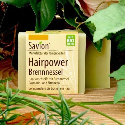 Produktbild von Haarseife - Hairpower Brennnessel 80g 5er Pack
