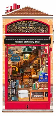 Produktbild von Wisdom Stationery Shop, Schreinladen DIY Book Nook Miniaturhaus 3D-Puzzle