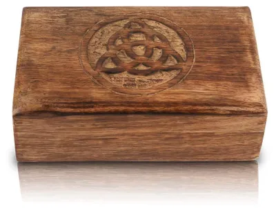 Schmuckkiste aus Holz, handgefertigt, 20x13 cm, Aufbewahrung
