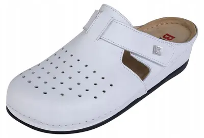 Produktbild von M&C BZ241 Leder Gesundheitsclogs Weiß Größe 36 Damen