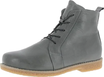 Produktbild von Andrea Conti Damen Stiefelette Leder Schnürboot Krepp Crepe Sohle 0344616, Größe:38 EU, Farbe:Grau