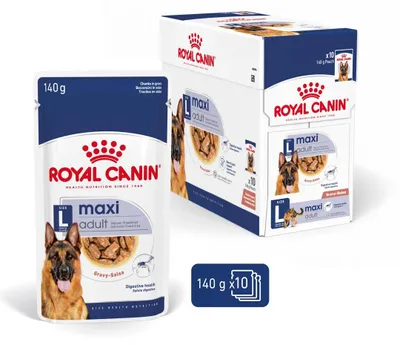 Produktbild von Royal Canin Maxi Adult 10x140g Nassfutter in Soße für ausgewachsene Hunde großer Rassen
