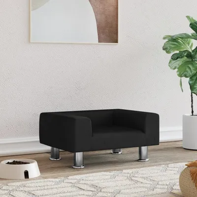 Produktbild von Hundebett Schwarz 50x40x26,5 cm Samt - Hundebetten CC1986