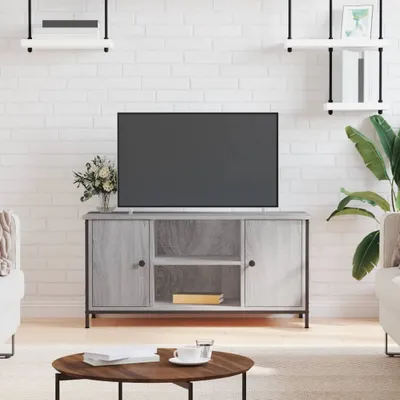 Produktbild von [Home] TV-Schrank Grau Sonoma 100x40x50 cm Holzwerkstoff , Neue Mode 2024 im häuslichen Leben