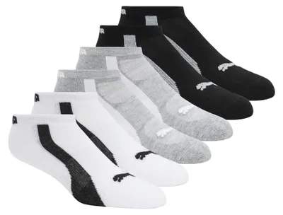 Produktbild von PUMA Damen-Sneakersocken, 6er-Pack, Schwarz/Weiß/Grau, 42-44.5 EU
