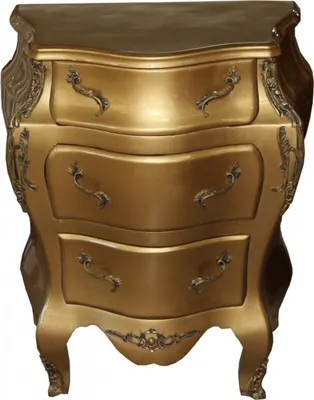 Produktbild von Casa Padrino Barock Kommode Gold B 68 cm, H 79.5 cm - Handgefertigte Möbel