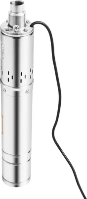 Produktbild von Tauchpumpe - Tiefbrunnenpumpe - 0,5 kW 0,7 PS - 100 m Förderhöhe - 2 m³/h 440 gal/h - 2850 U/min - Edelstahl - Silber