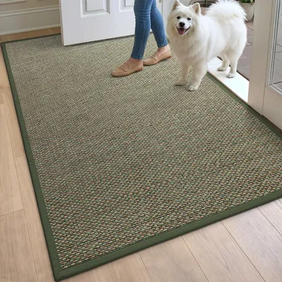 Produktbild von Fußmatte Innen 120 x 180 cm Grün Rutschfest Saugstark