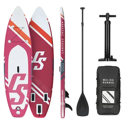 Obrázok produktu pre CAPITAL SPORTS Lanikai Cruiser 9.8, nafukovateľná doska na SUP, sada: doska + pádlo + bezpečnostná šnúra + batoh + pumpa, tvar Cruiser, teleskopické pádlo