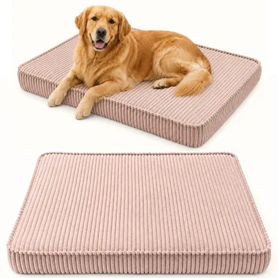 Produktbild von HUNDEBETT HUNDEKISSEN HUNDEMATTE CORD XL 120x80 CM Rosa