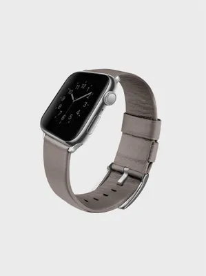 Produktbild von Uniq Mondain Apple Watch Lederband 44/42mm beige