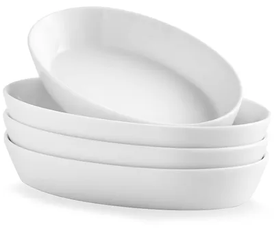 Imagen del producto de Juego de 4 pequeñas fuentes de cerámica aptas para horno: ideales para tiramisú y lasaña