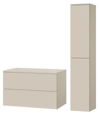 Obrázek produktu pro Koupelnový set 2dílný: Spodní skříňka + Vysoká skříňka Color Kašmír (2S 80 + 2D 160)