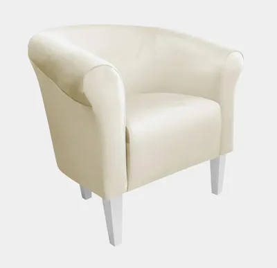 Obrázek produktu pro Křeslo Milo, nohy 20 cm, bílé krémové MG50