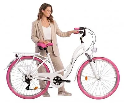 Zdjęcie produktu dla Rower Dallas City Alu 28" 7spd - biały z różem