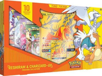 Produktbild von Pokemon Tag Team Reshiram & Charizard GX Premium Collection