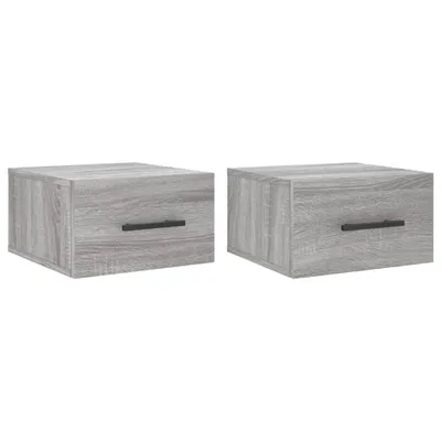 Obrázek produktu pro vidaXL Nástěnné noční stolky 2 ks. Grey Sonoma 35x35x20 cm