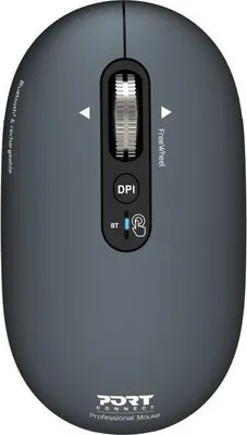 Image de Port Designs PURE MAC, pour droitiers et gauchers, optique, Bluetooth, 3200 DPI, gris