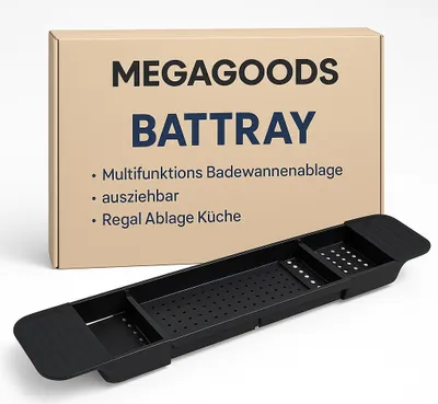 Produktbild von Multifunktions Badewannenablage ausziehbar Regal Ablage Küche DE.