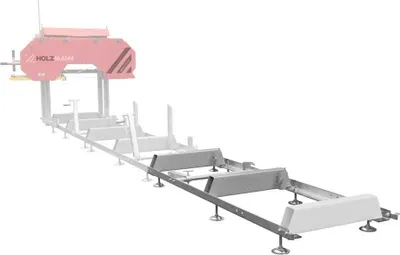 Image de Extension de rail 2 m avec pieds réglables