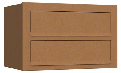 Produktbild von Wandbriefkasten Cube for Two in Rost