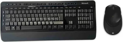 Produktbild von Microsoft 3050 Wireless Desktop, Maus-Tastatur SET Ungarische QWERTZ (siehe Bilder)