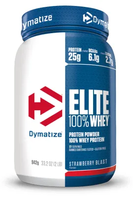 Produktbild von Dymatize Elite Whey 942g - Strawberry Blast