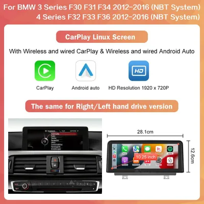 Produktbild von Carplay Autoradio – Drahtloses Multimediasystem – Autoradio – Navigationssystem – Touchscreen – 10,25 Zoll