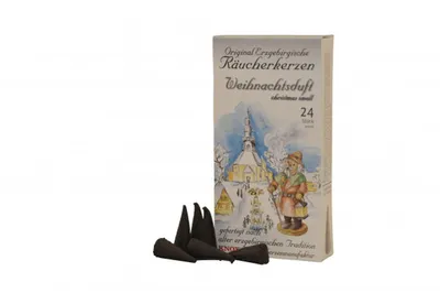 Productafbeelding van Accessoires: Rookkaarsen, kerstgeur. Afmetingen: 6,5 x 2 x 12,5 cm. Nieuw