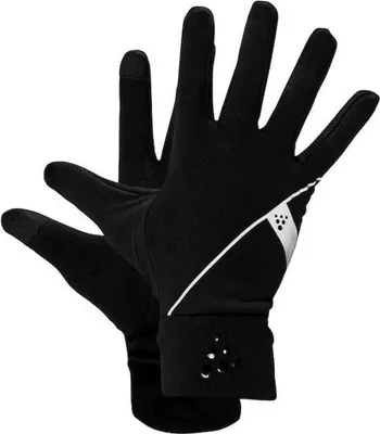 Image de Gants Craft Core Jersey Noir L Hommes,Femmes Noir L